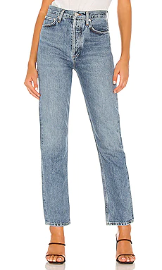 ПРЯМЫЕ ДЖИНСЫ 90S PINCH WAIST AGOLDE $188 