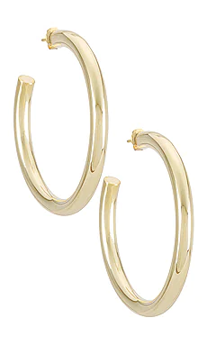 СЕРЬГИ-КОЛЬЦА HOLLOW Adina's Jewels $68 