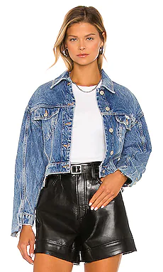 ДЖИНСОВАЯ КУРТКА С НАКЛАДКОЙ BETH ALLSAINTS $215 