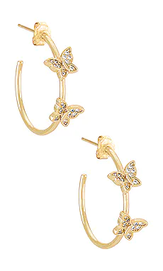 СЕРЬГИ-КОЛЬЦА MONARCH BRACHA $27 