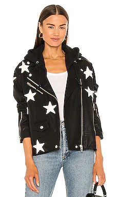 КУРТА ИЗ ВЕГАНСКОЙ КОЖИ TWOFER BLANKNYC $128 