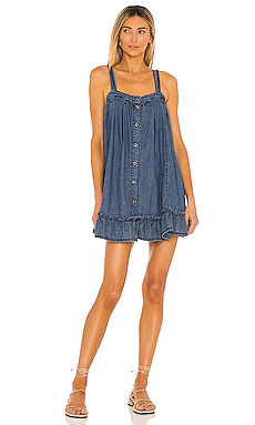 МИНИ ПЛАТЬЕ WILD ONE Free People $108 