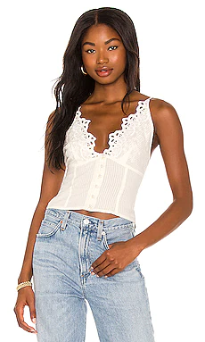 МАЙКА НА БРЕТЕЛЯХ STEVIE Free People $58 