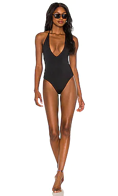 СЛИТНЫЙ КУПАЛЬНИК AMBER Joues de Sable $175 