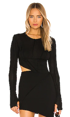 БЛУЗКА ASYMMETRIC SAMI MIRO VINTAGE $235 