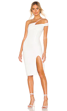 АСИММЕТРИЧНОЕ ПЛАТЬЕ МИДИ JILLIAN superdown $88 