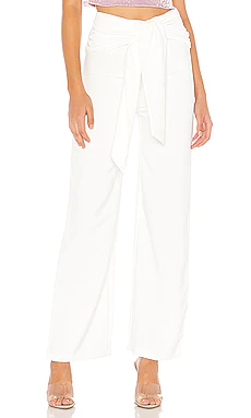 БРЮКИ С ЗАВЯЗКОЙ НА ПОЯСЕ JORDAYN superdown $60 