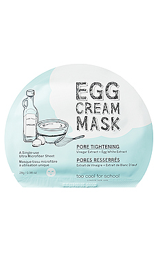 ТКАНЕВАЯ МАСКА EGG CREAM MASK (PORE TIGHTENING) Too Cool For School $6 