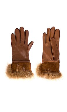 ПЕРЧАТКИ LEATHER SUEDE CUFF TECH GLOVE UGG $130 